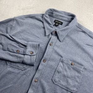 Porter Ash Button Front Shirt 2XL Collared Blue Soft‎ Flannel